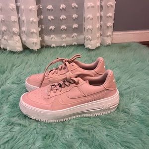 Pink Nike Air Forces 8.5 Women’s
